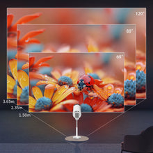 Load image into Gallery viewer, X5 Mini Projector Android 13.0 350ANSI 1080P 4K video Supported Dual WIFI BT Outdoor Portable Rotable Cinema Beam Projector