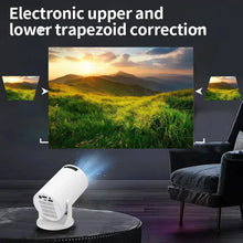 Load image into Gallery viewer, 1080P White  Projector: 270° Adjustable LED | Portable for Android, USB TV Stick, Laptop | Home &amp; Outdoor Movie Screen&quot;
