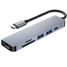 Load image into Gallery viewer, Type C Usb Hub 6 In 1 Usb3.0 OTG Adapter
