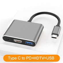 Load image into Gallery viewer, 3 in 1 USBC to Hdmi-compatble Converter
